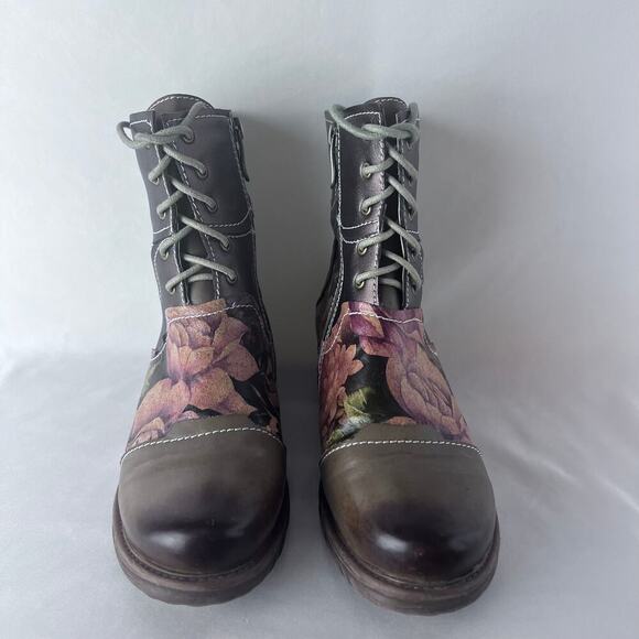 Women's ELITES By Corky's Brown artsy Leather Ankle Boots-Size 7-ALICIA - Picture 2 of 9